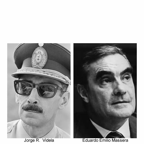 Videla y Massera en el golpe de peron en 1955